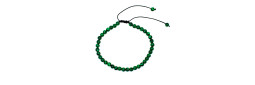 Bracelet Pierres Naturelles AJUSTABLE 6mm - Malachite - KIREI PARIS BIJOUX