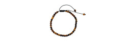 Bracelet Pierres Naturelles AJUSTABLE 4mm - Œil de tigre - KIREI PARIS BIJOUX