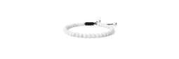 Bracelet Pierres Naturelles AJUSTABLE 6mm - Howlite - KIREI PARIS BIJOUX
