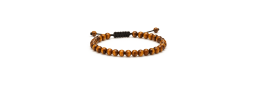 Bracelet Pierres Naturelles AJUSTABLE 4mm - Œil de tigre - KIREI PARIS BIJOUX