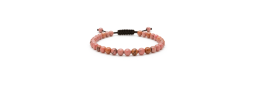 Bracelet Pierres Naturelles AJUSTABLE 6mm - Rhodonite - KIREI PARIS BIJOUX