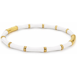 Bracelet Bambou Blanc - Acier inoxydable