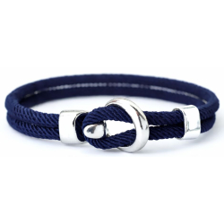 Bracelet Nordique Bleu Marine Homme- Fil nautique
