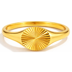 Bague Sol Doré -  Acier inoxydable